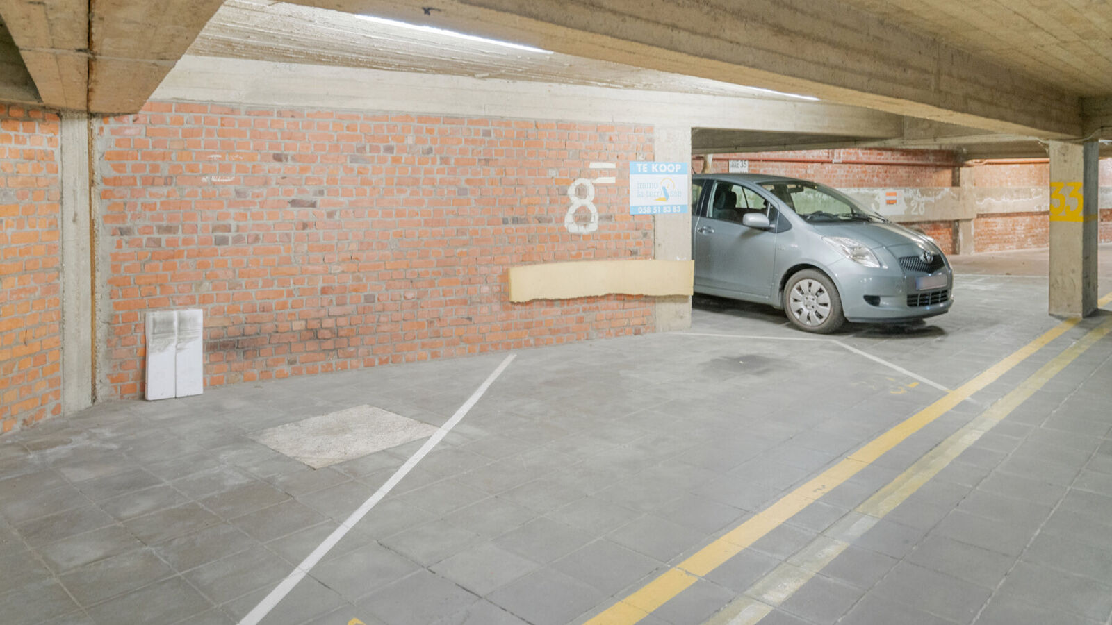 Parking int&eacute;rieur &agrave; vendre &agrave; Koksijde